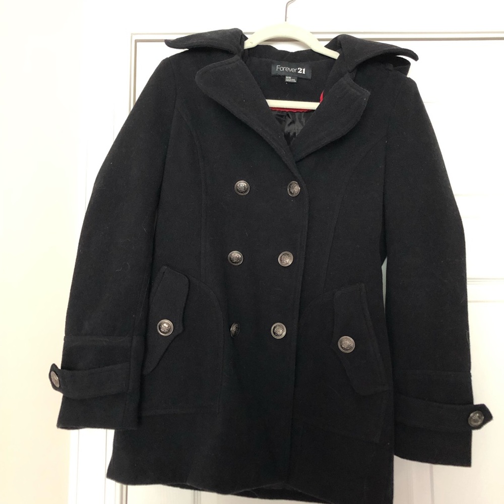 black peacoat